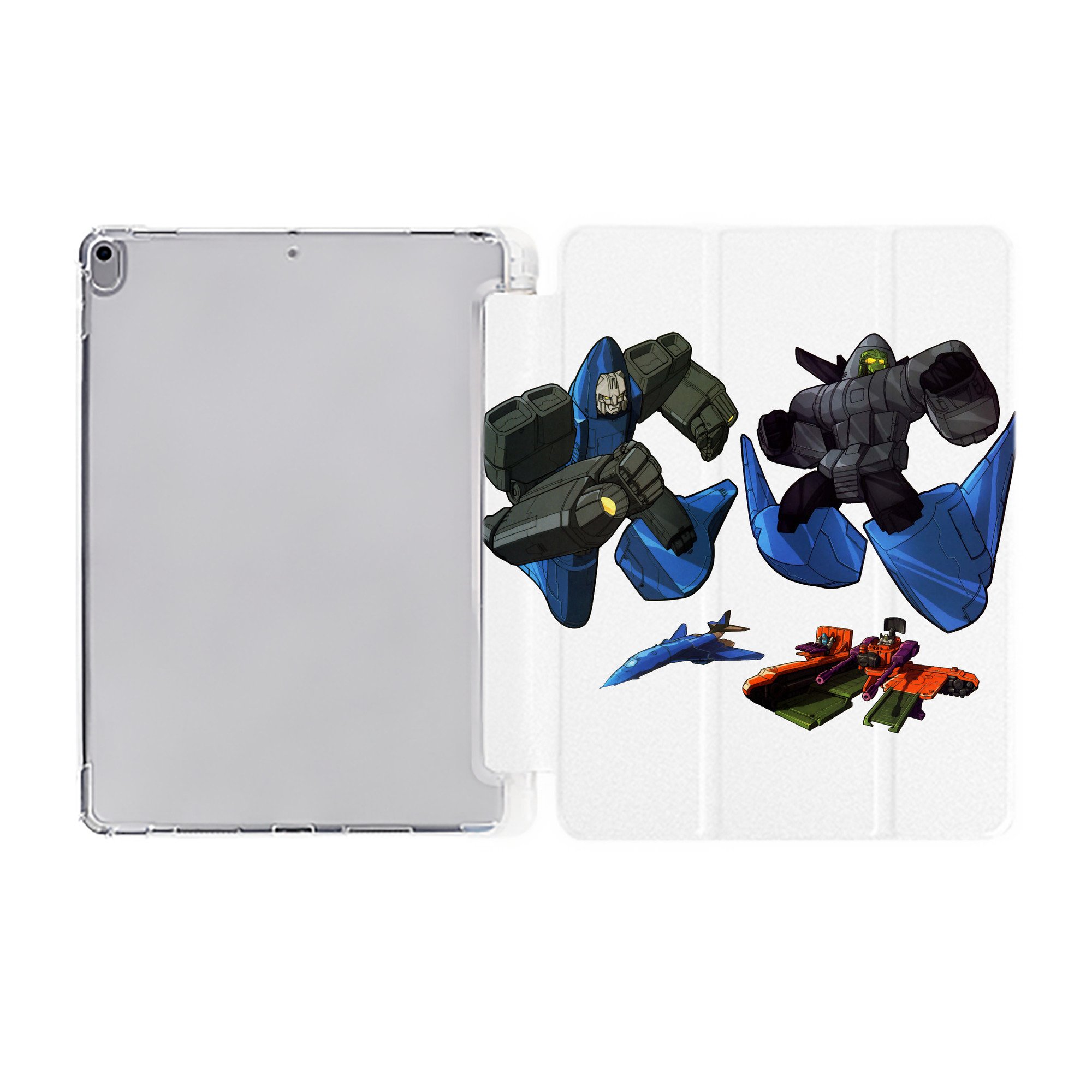 （画像用）  IPad ケース ペン収納付き 三つ折りスタンド PUレザー×シリコン 対応機種9.5/10.5/10.9インチ